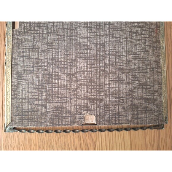 Vtg Jesus 1941© Sallman 8x10 Print w Glass 1950s Goldtone Twisted Steel Frame - Picture 5 of 11